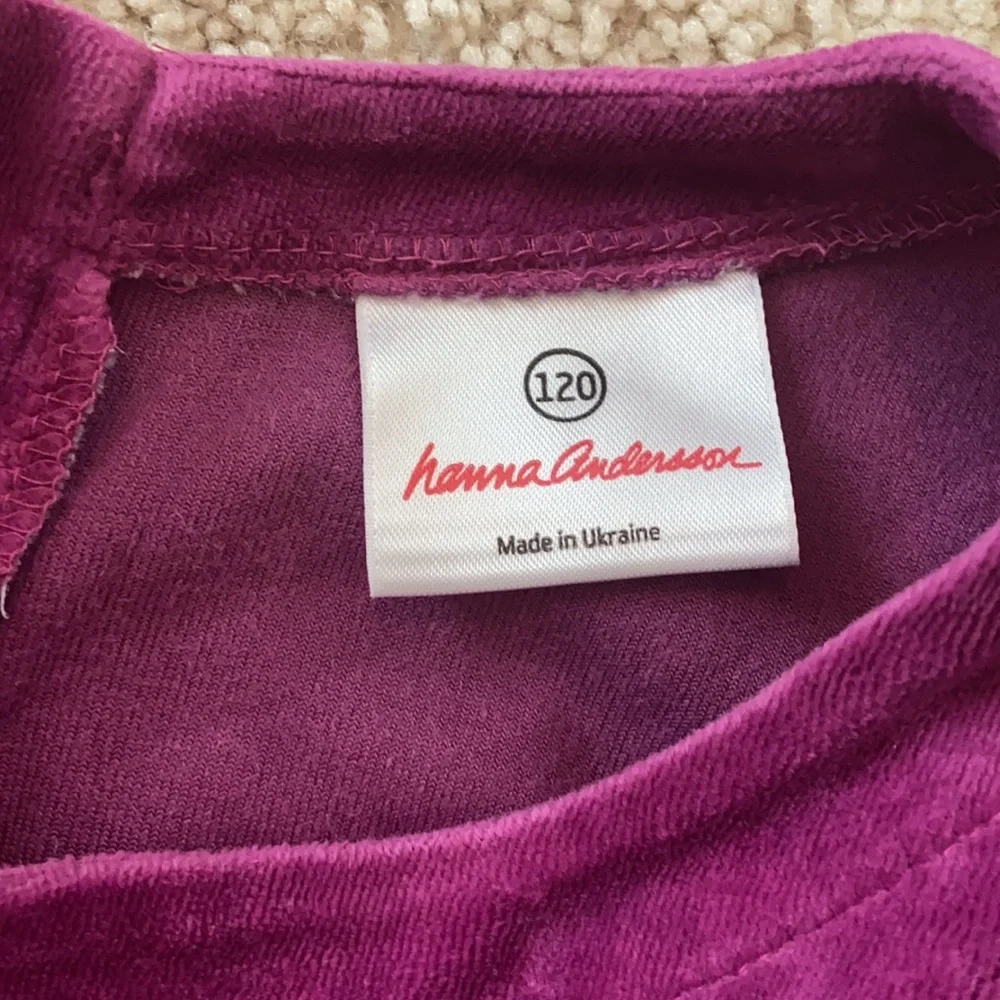 Hanna Andersson Velvet Dress Size 120 - Picture 3 of 4